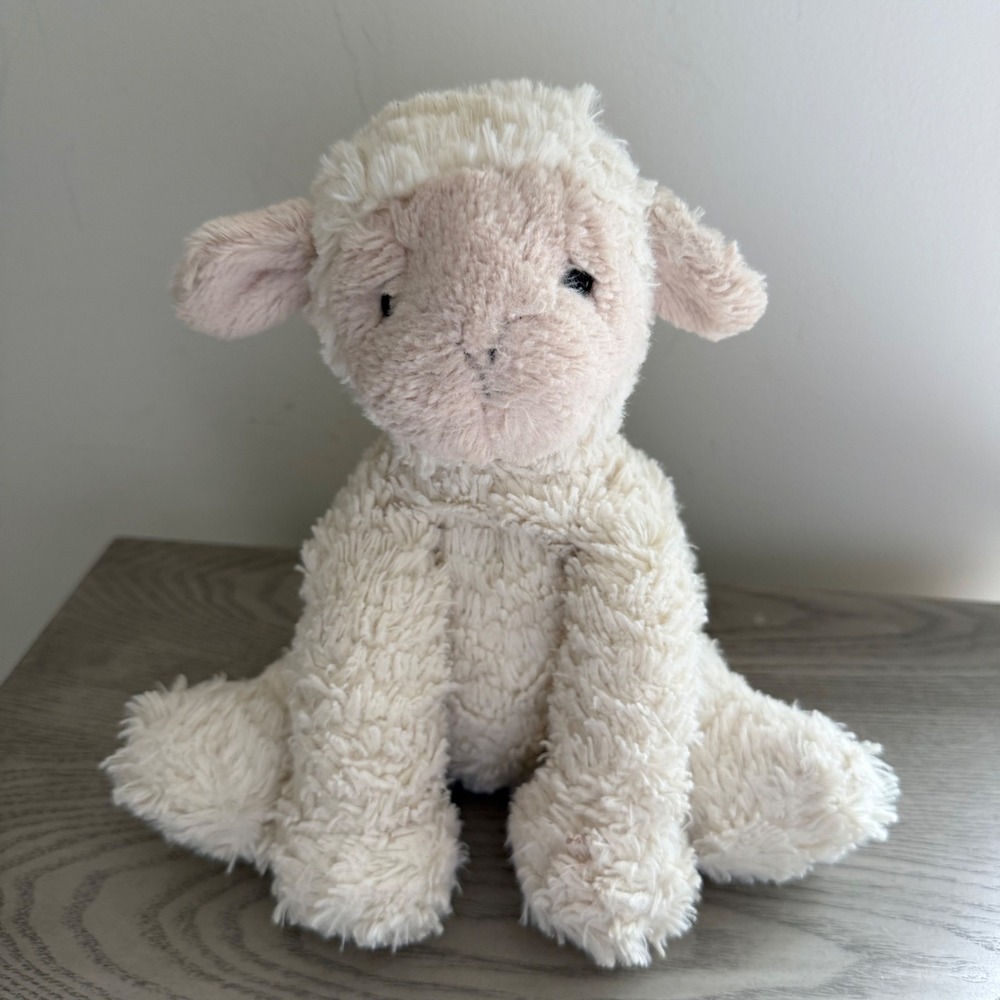 Retired Jellycat Fuddlewuddle Lamb Plush Cream Sheep Lovey Stuffed Animal